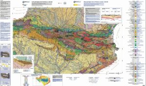 Carte géologique des Pyrénées à 1/400 000